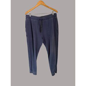 Rhone Mens L/G Blue Jogger Pants With Drawstring Waist & Back Pocket 95% Cotton